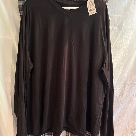 Mens Jammies for your Families Cuddl Duds black and gray Cabin Fleece PJ set XXL - Picture 2 of 6